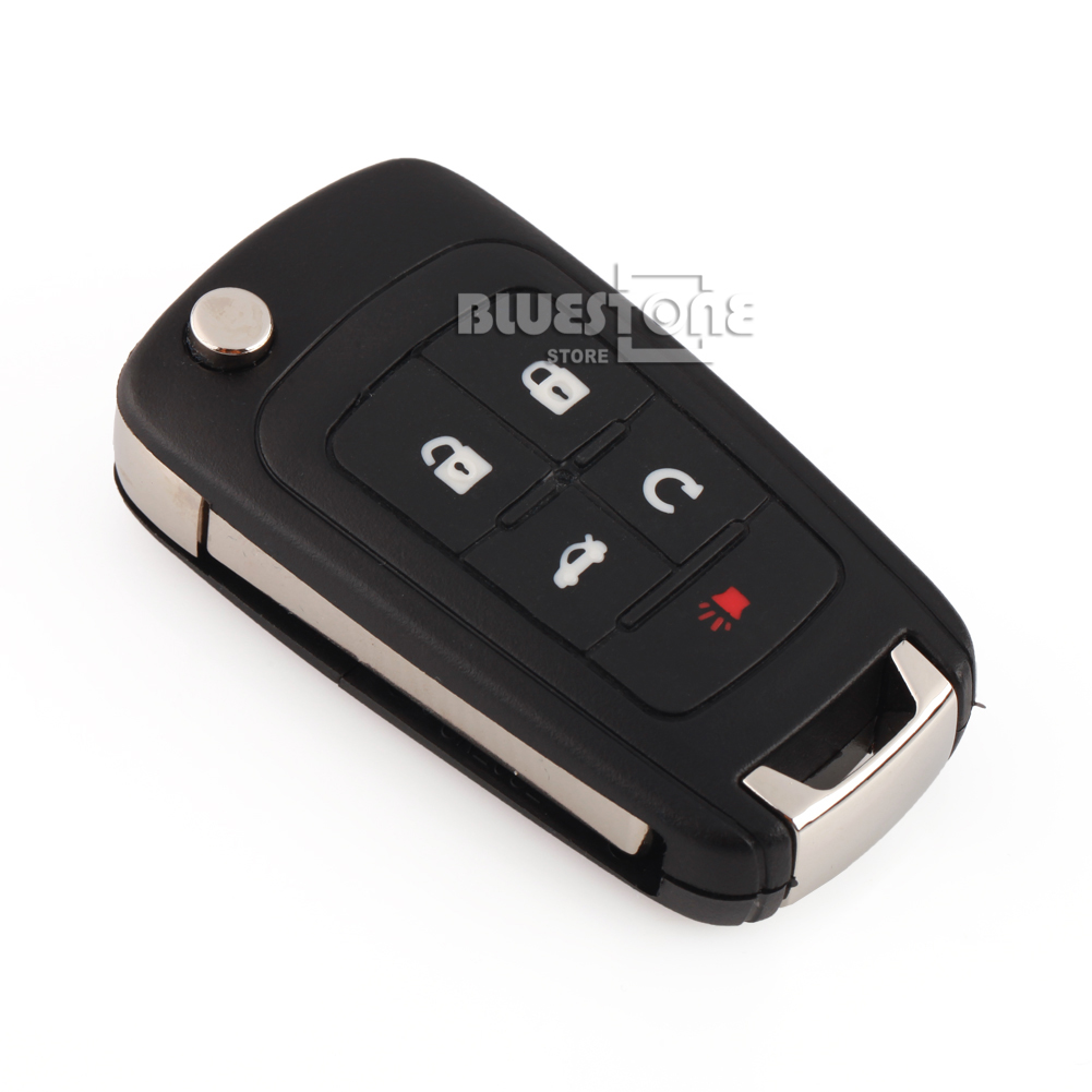 New 5 Button Flip Remote Key Fob Case Shell for Buick Lacrosse
