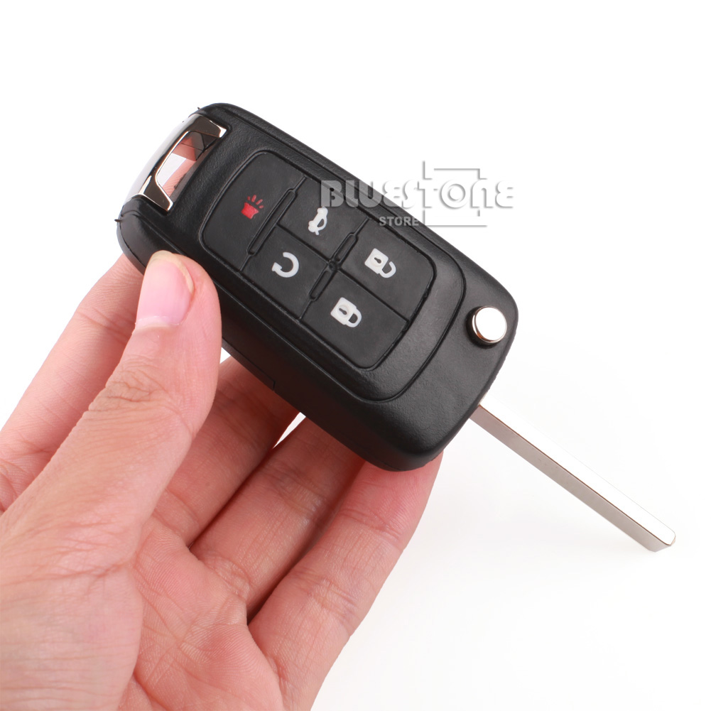 5 Button Folding Remote Key Shell case Cover Fob For Buick Regal Verano