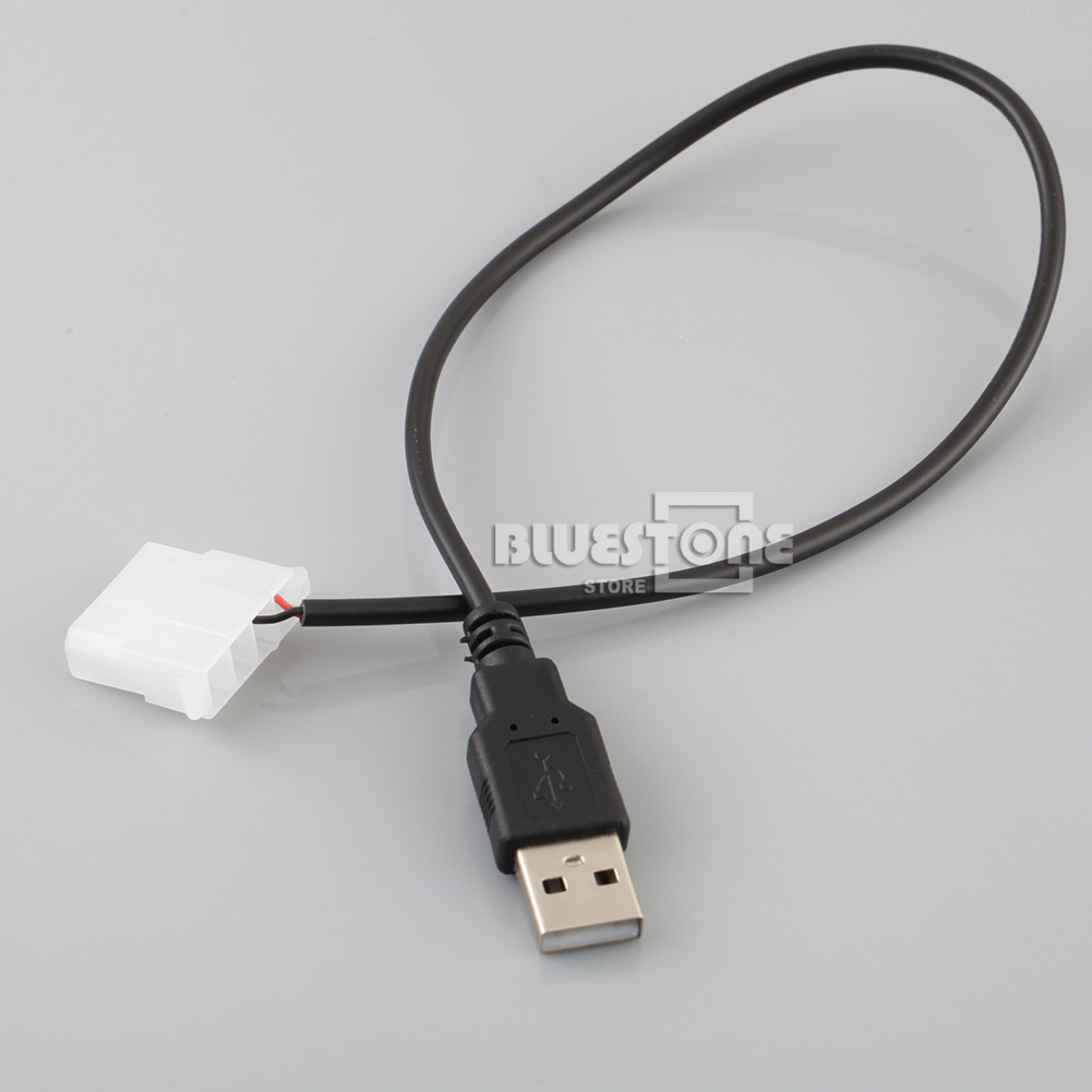 USB To 4 Pin IDE Molex Cooling Fan Connector Cable Adapter Cord For