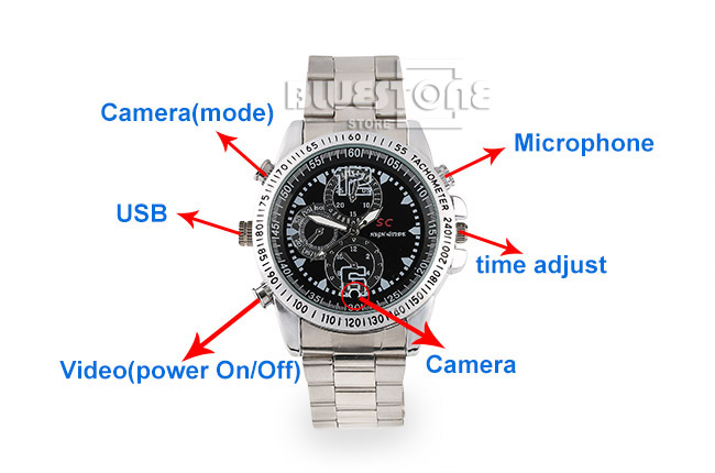 8gb spy dvr camera watch