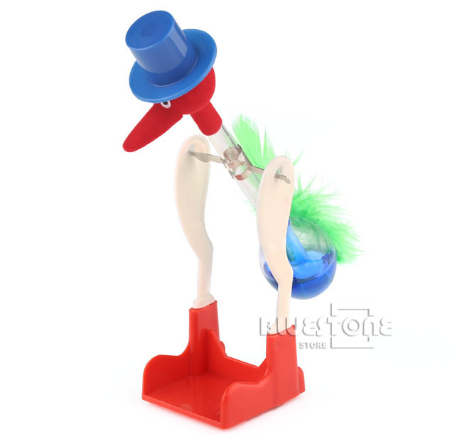 Novelty Retro Glass Happy Drinking Bird Bobbing Dipping Dippy Einstein