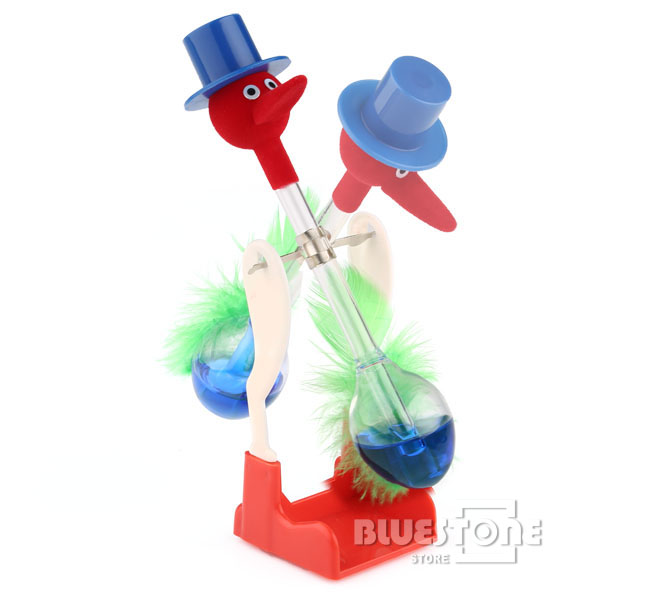 Novelty Retro Glass Happy Drinking Bird Bobbing Dipping Dippy Einstein