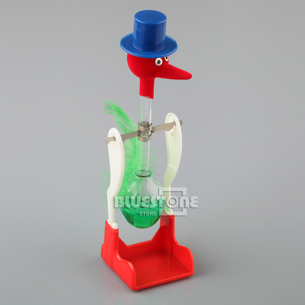 Retro Novelty Glass Happy Drinking Bird Bobbing Dipping Dippy Einstein
