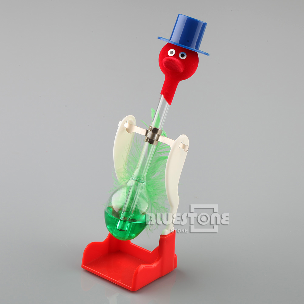 Retro Glass Drinking Bird Bobbing Dipping Dippy Einstein Duck Toy eBay