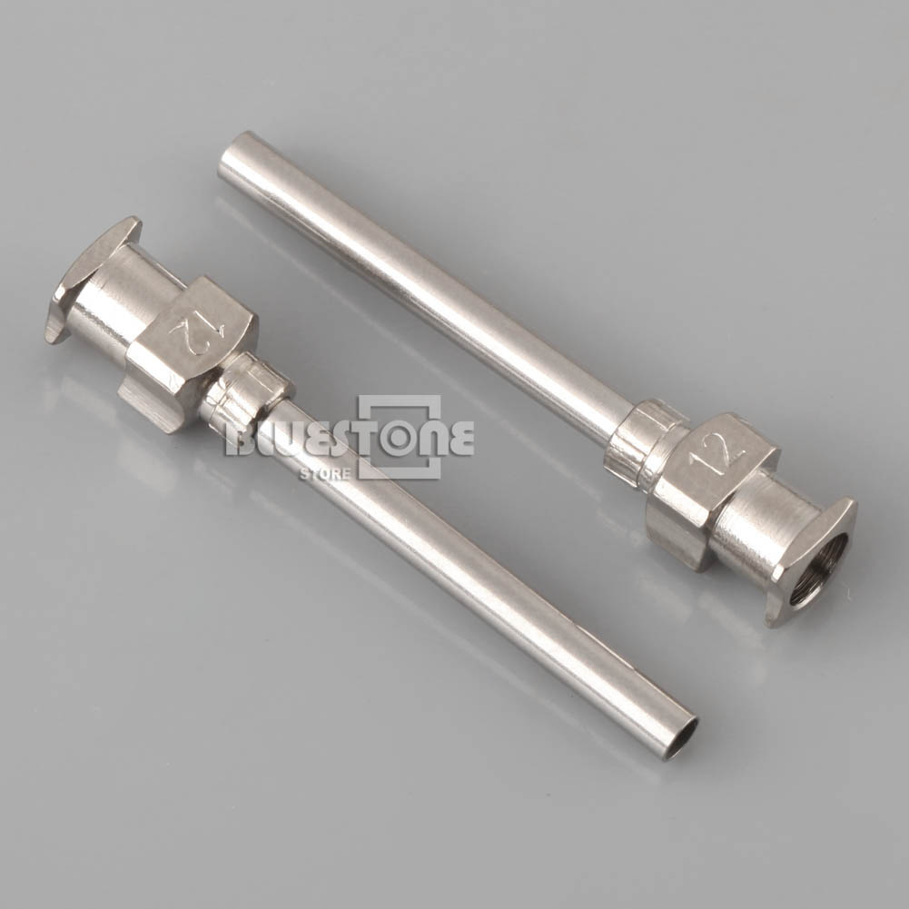 New 12 X StaInless Steel Luer Lock DisPensing Needle Tip 12 Gauge eBay