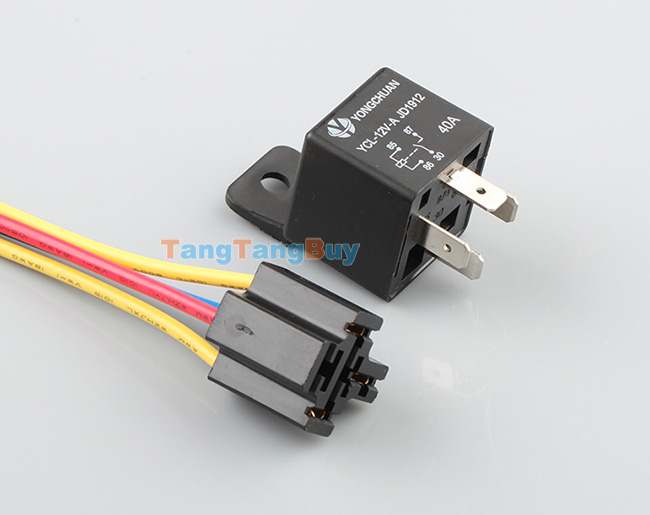 5 X Waterproof 12v 40a Car Auto Truck Relay Socket Harness