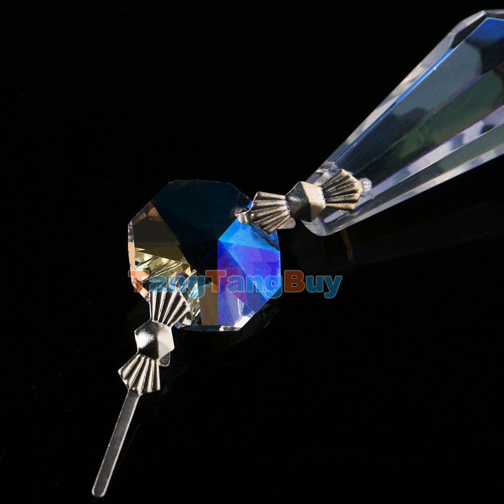 10 Chandelier Lamp Wedding Icicle Hanging Crystal Glass Replacement