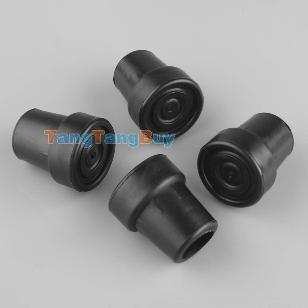 Walking Stick Cane Crutch Pad Rubber Heavy Duty Metal Ferrule End Bottom 8C