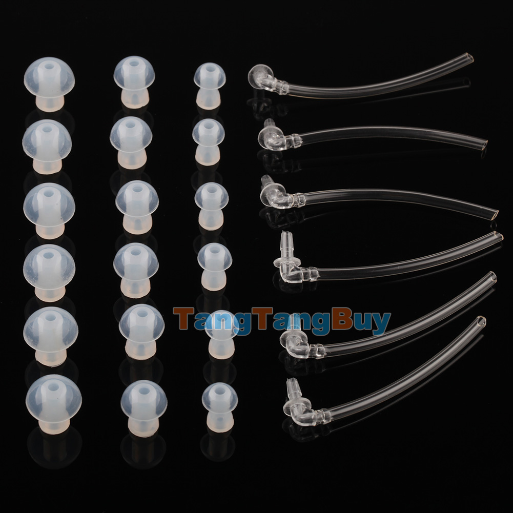 18pcs Ear Plug + 6 tubes Siemens Resound BTE Hearing Aid Eartips Domes