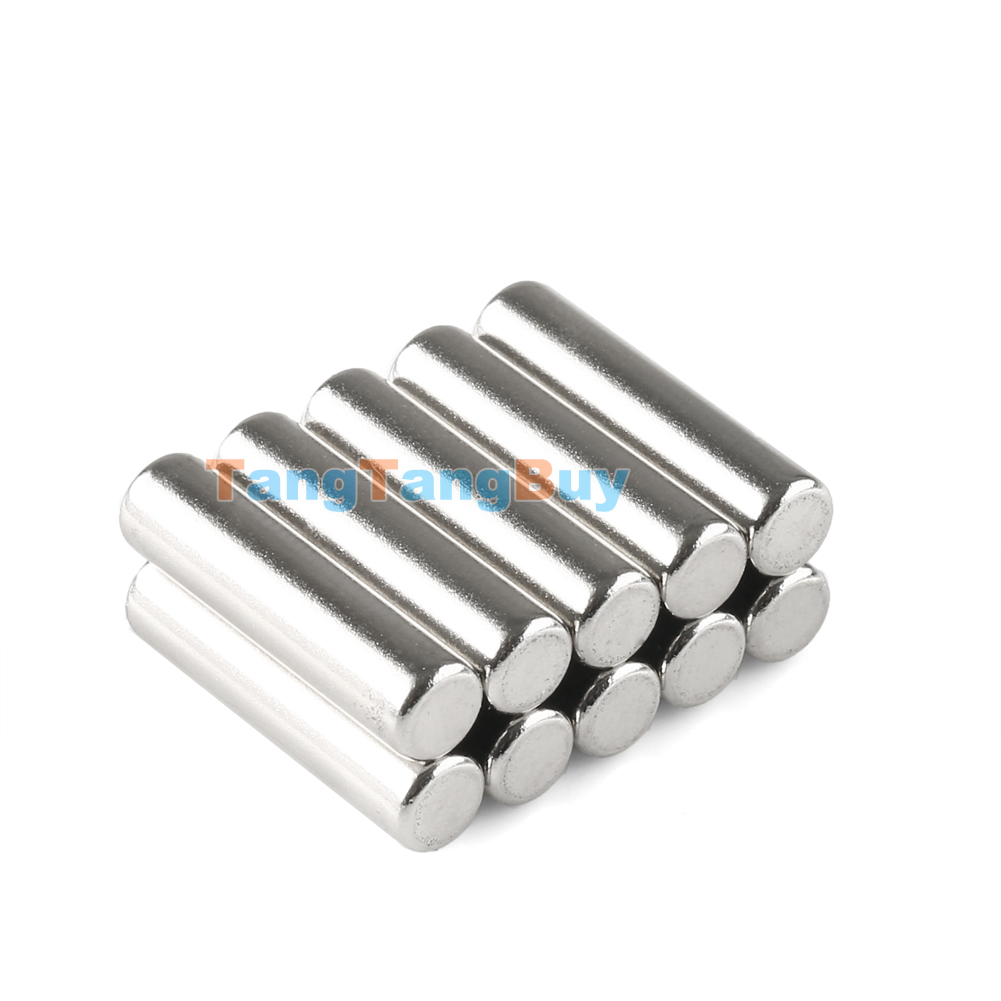 10pcs Strong Round Long Cylinder Bar 5mm x 20mm Rare Earth